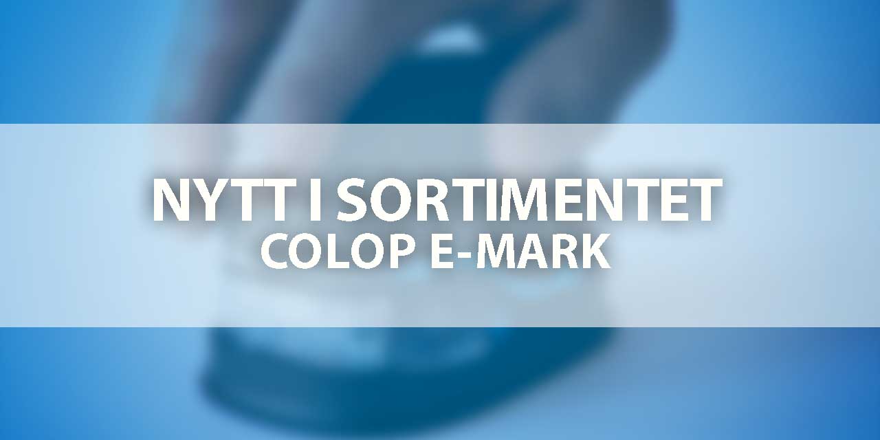 Nytt i sortimentet – COLOP e-mark